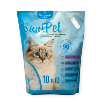 Pripoda Sani Pet силікагелевий наповнювач, без аромату - 10 л
