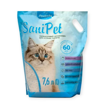 Pripoda Sani Pet силікагелевий наповнювач, без аромату - 7,6 л