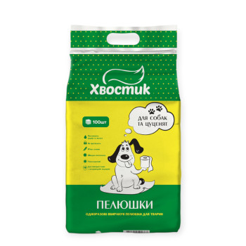 Хвостик пелюшка для собак і цуценят, 60 х 90 см - 100 шт
