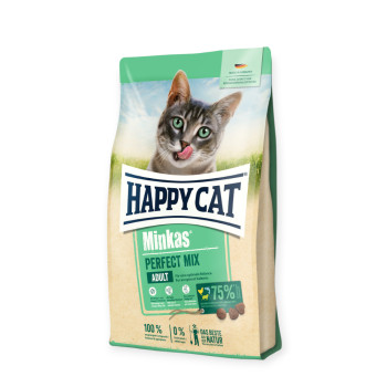Happy Cat Minkas Perfect Mix сухий корм для котів, з птицею, ягням та рибою - 4 кг