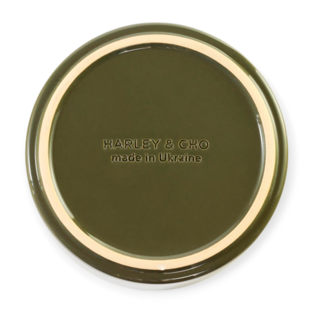 Harley & Cho Ceramic Bowl Olive миска керамічна для собак і котів, оливковий - 850 мл