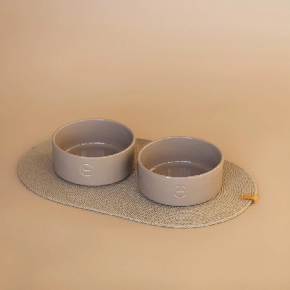 Harley & Cho Ceramic Bowl Cacao миска керамічна для собак і котів, бежевий - 450 мл