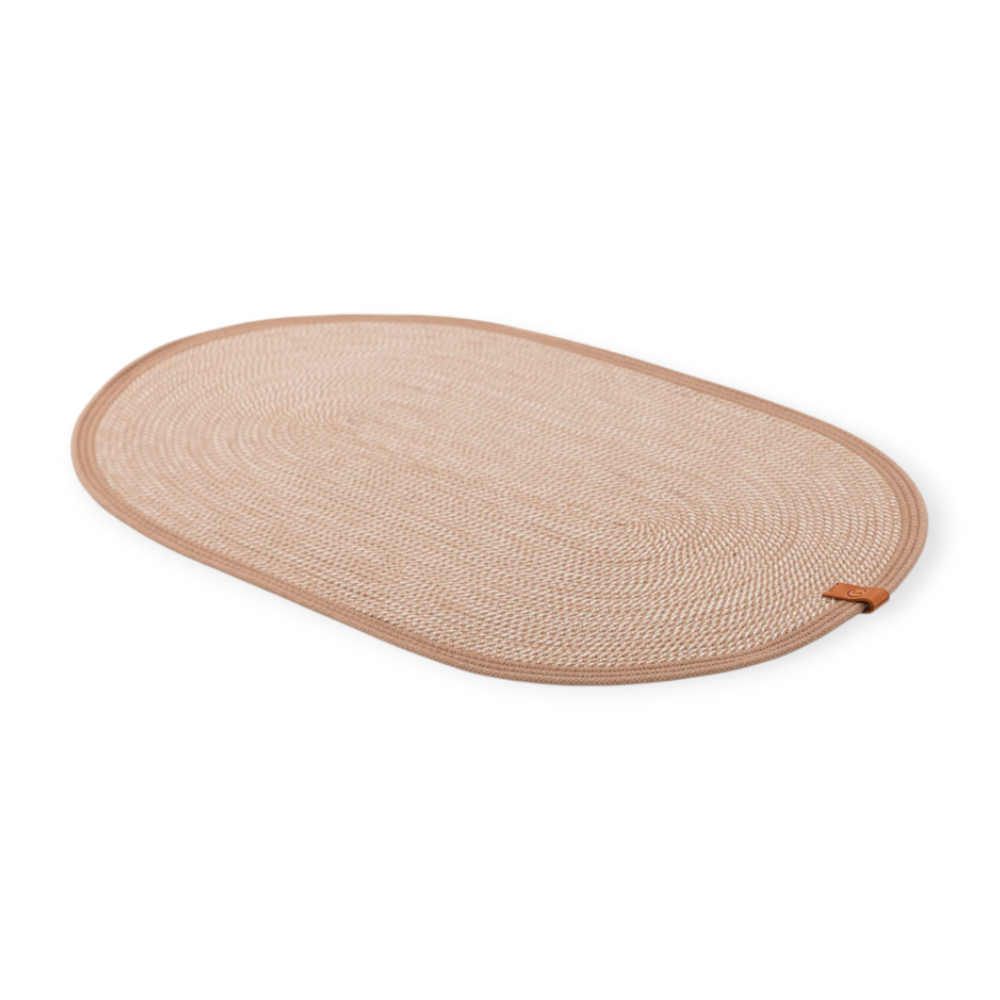 Harley & Cho Beige килимок під миску для собак та котів, бежевий - 30х50 см