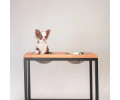 Harley & Cho Dinner Natural wood & Black миски на підставці для собак, чорний - 1,8 л