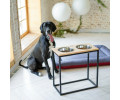 Harley & Cho Dinner Natural wood & Black миски на підставці для собак, чорний - 2,6 л