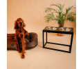 Harley & Cho Dinner Brown wood & Black миски на підставці для собак, чорний - 1,8 л