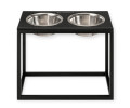 Harley & Cho Dinner Black Stone & Black миски на підставці для собак, чорний - 1,8 л