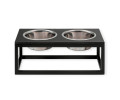 Harley & Cho Dinner Black Stone & Black миски на підставці для собак, чорний - 1,8 л