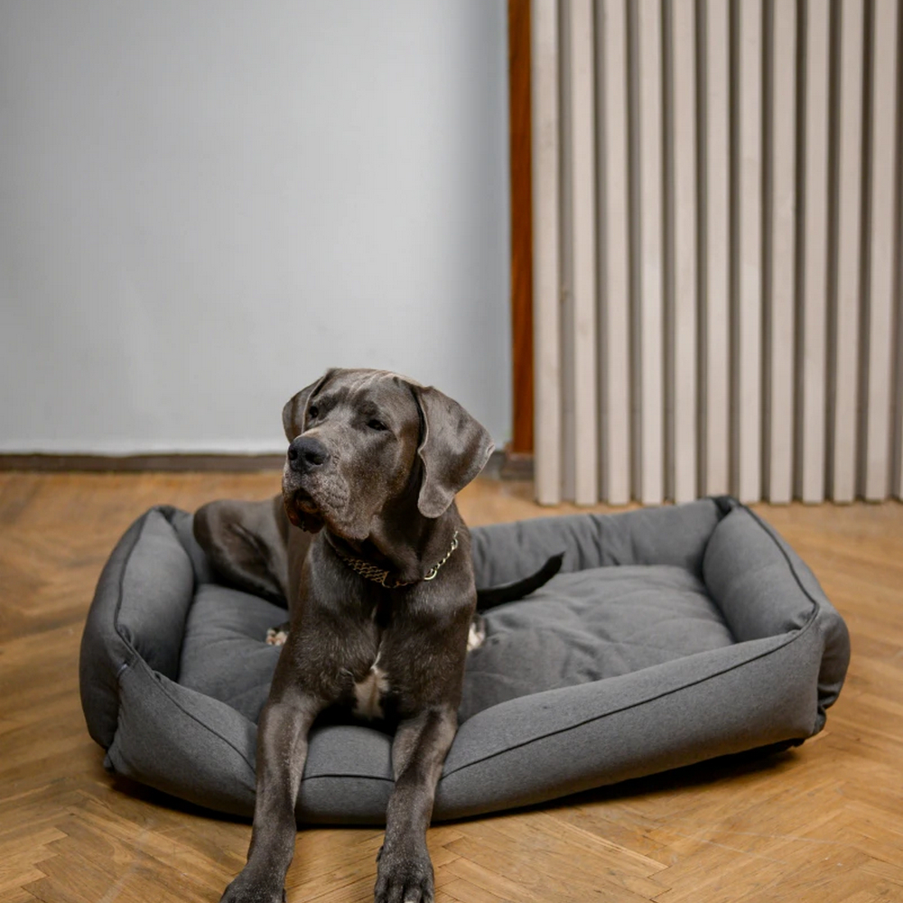 Harley & Cho Sofa Gray лежак з підсиленою поверхнею для собак, сірий - XL