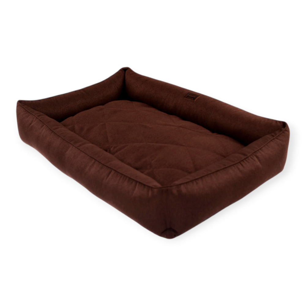 Harley & Cho Sofa Brown лежак з підсиленою поверхнею для собак, коричневий - L