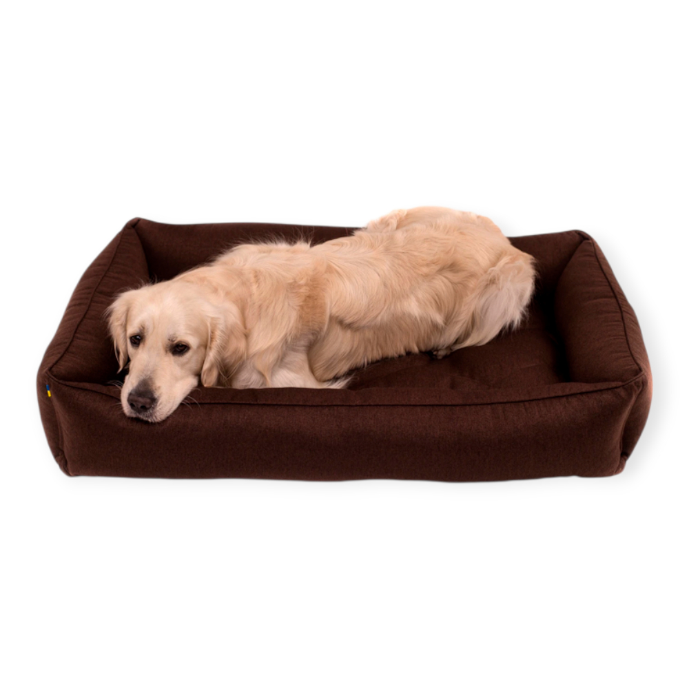 Harley & Cho Sofa Brown лежак з підсиленою поверхнею для собак, коричневий - XXL