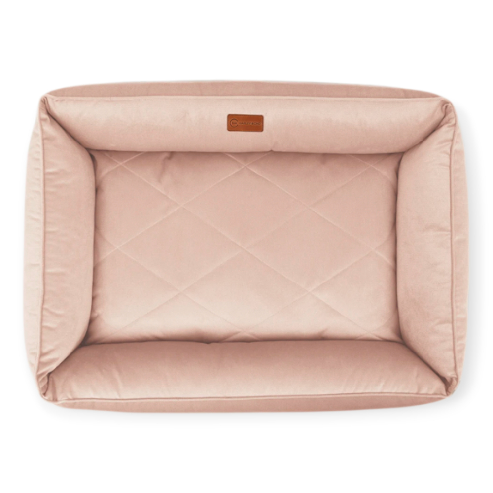 Harley & Cho Sofa Velour Pudra велюровий лежак для собак, пудровий - L