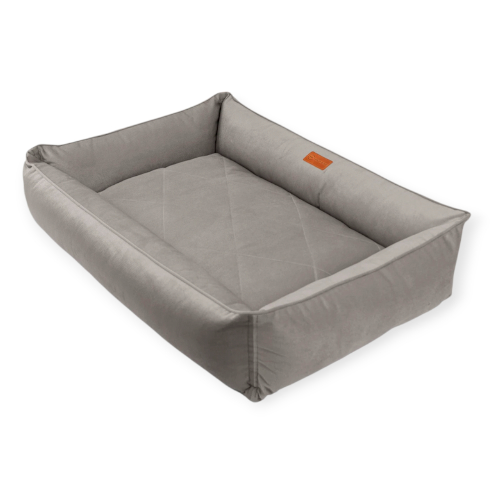 Harley & Cho Sofa Velour Gray велюровий лежак для собак, сірий - L