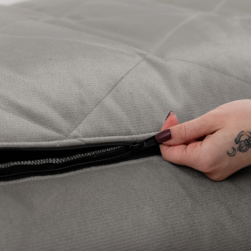 Harley & Cho Sofa Velour Gray велюровий лежак для собак, сірий - XL