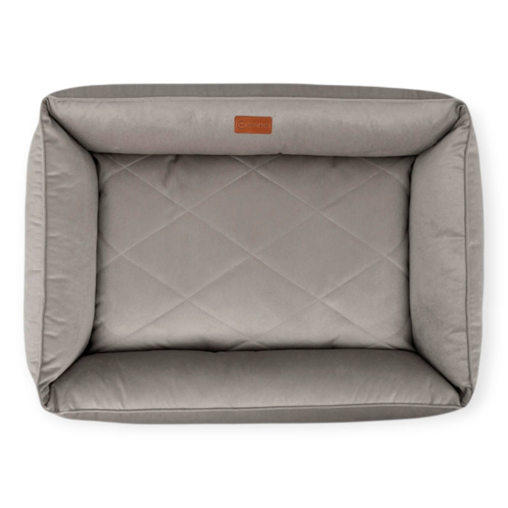 Harley & Cho Sofa Velour Gray велюровий лежак для собак, сірий - XXL