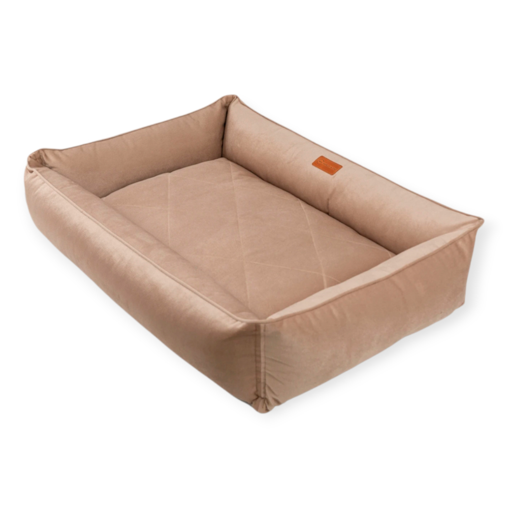 Harley & Cho Sofa Velour Beige велюровий лежак для собак, бежевий - XL