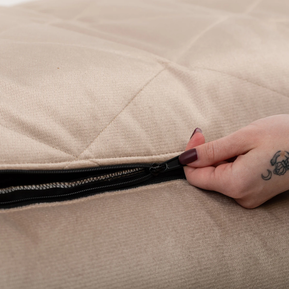 Harley & Cho Sofa Velour Beige велюровий лежак для собак, бежевий - XL