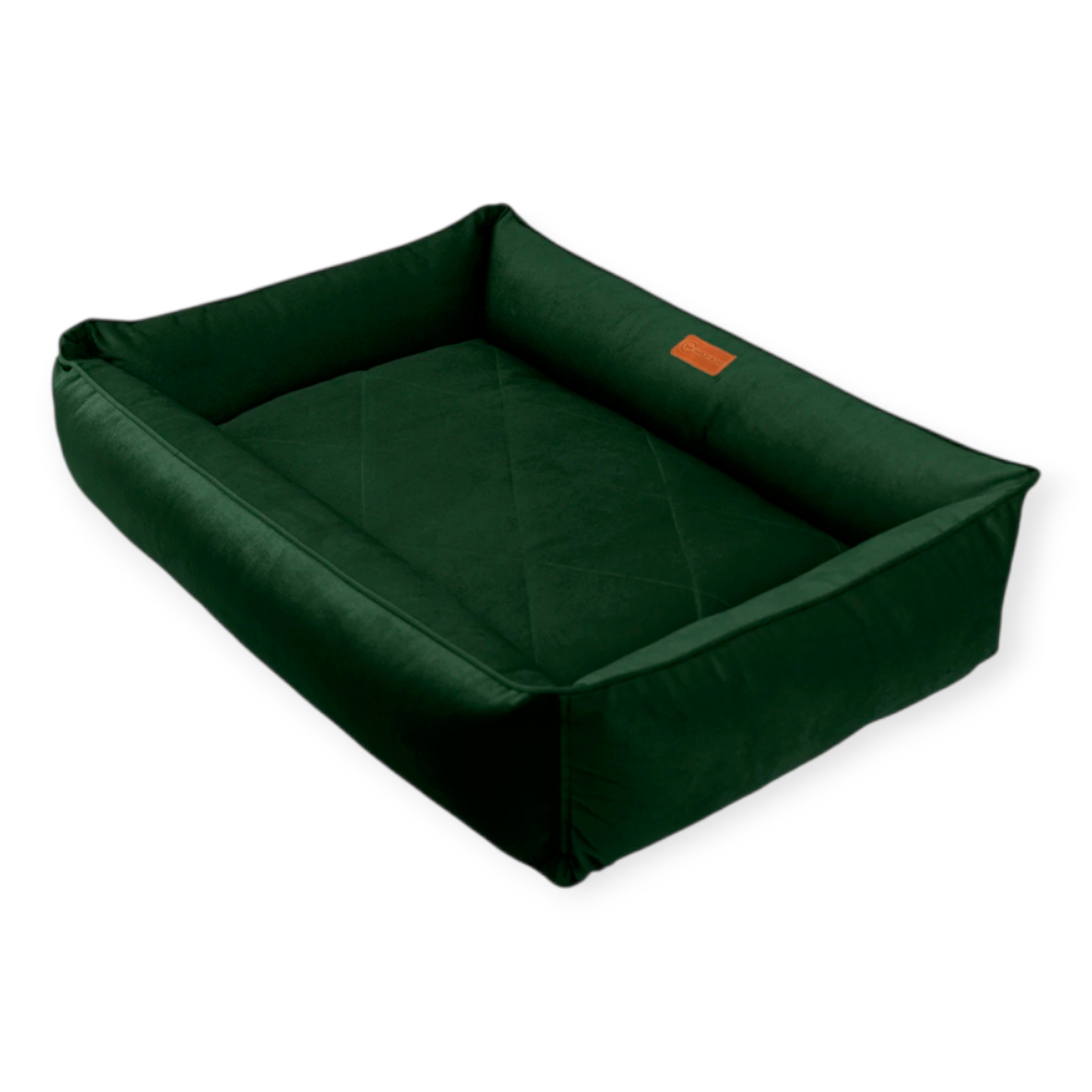 Harley & Cho Sofa Velour Green велюровий лежак для собак, зелений - L