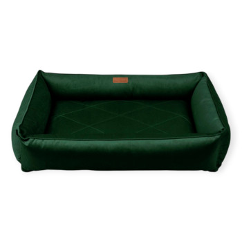 Harley & Cho Sofa Velour Green велюровий лежак для собак, зелений - XL