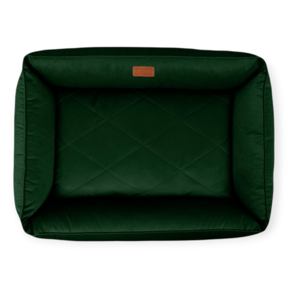 Harley & Cho Sofa Velour Green велюровий лежак для собак, зелений - XL