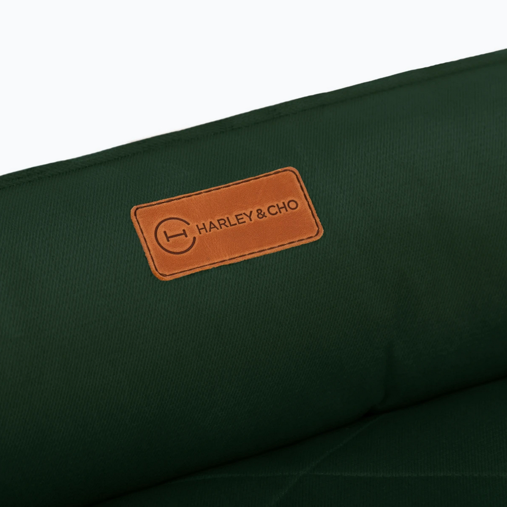 Harley & Cho Sofa Velour Green велюровий лежак для собак, зелений - XL