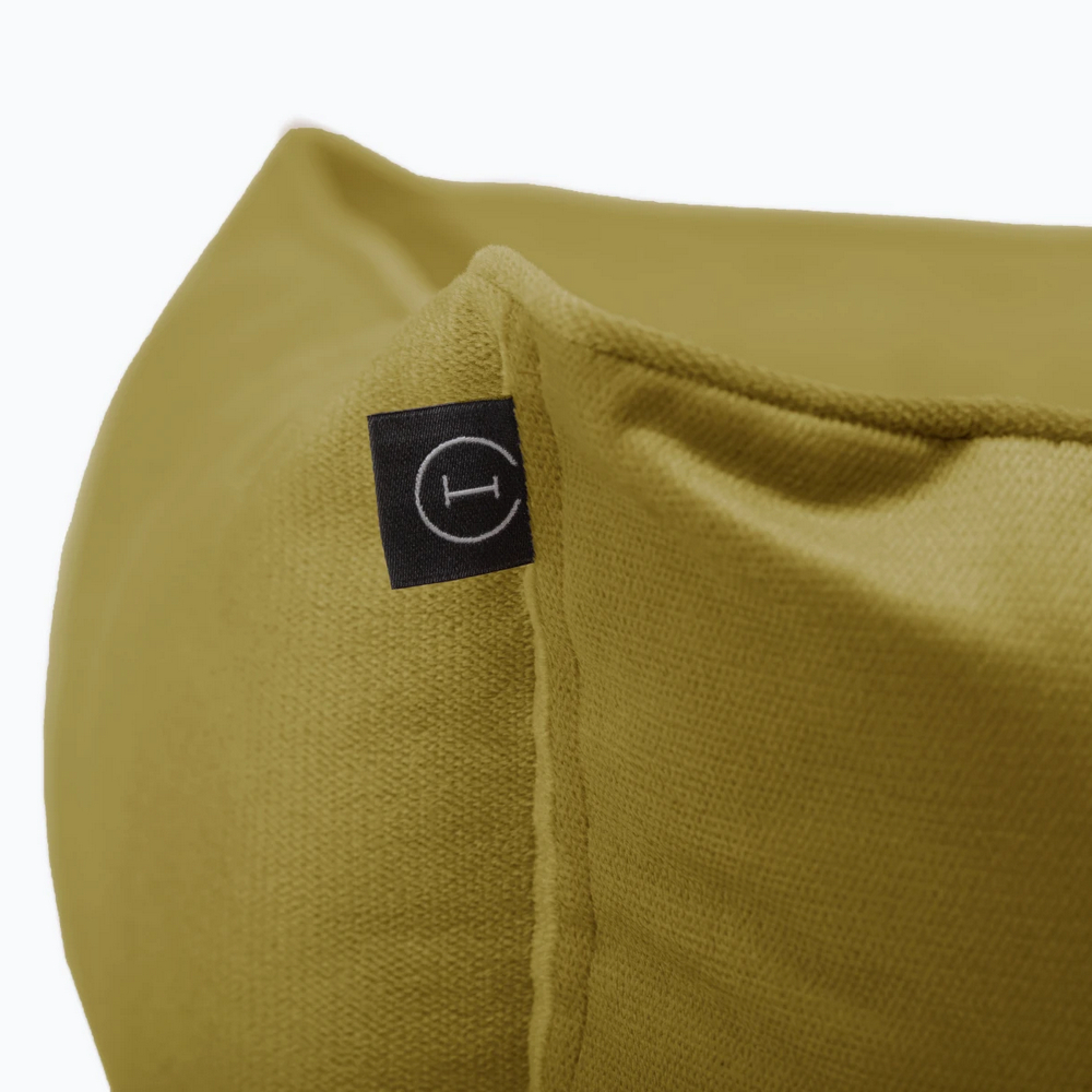 Harley & Cho Sofa Velour Olive велюровий лежак для собак, оливковий - L