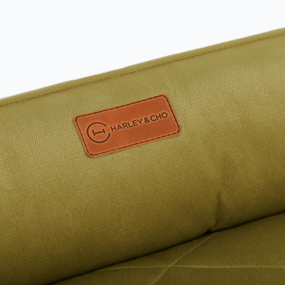 Harley & Cho Sofa Velour Olive велюровий лежак для собак, оливковий - L