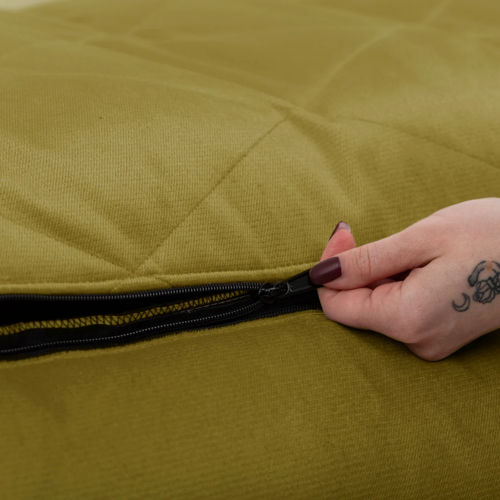 Harley & Cho Sofa Velour Olive велюровий лежак для собак, оливковий - XL