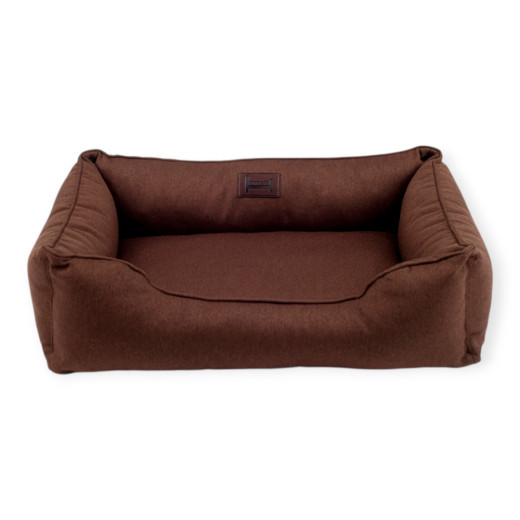 Harley & Cho Dreamer Brown лежак з бортиками для собак, коричневий - XL