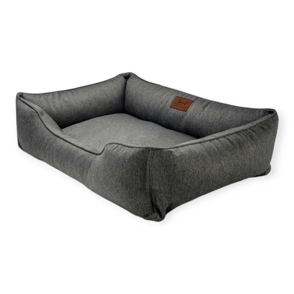Harley & Cho Dreamer Grey лежак з бортиками для котів і собак, сірий - S