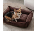 Harley & Cho Dreamer Velvet Brown вельветовий лежак для собак та котів, коричневий - S
