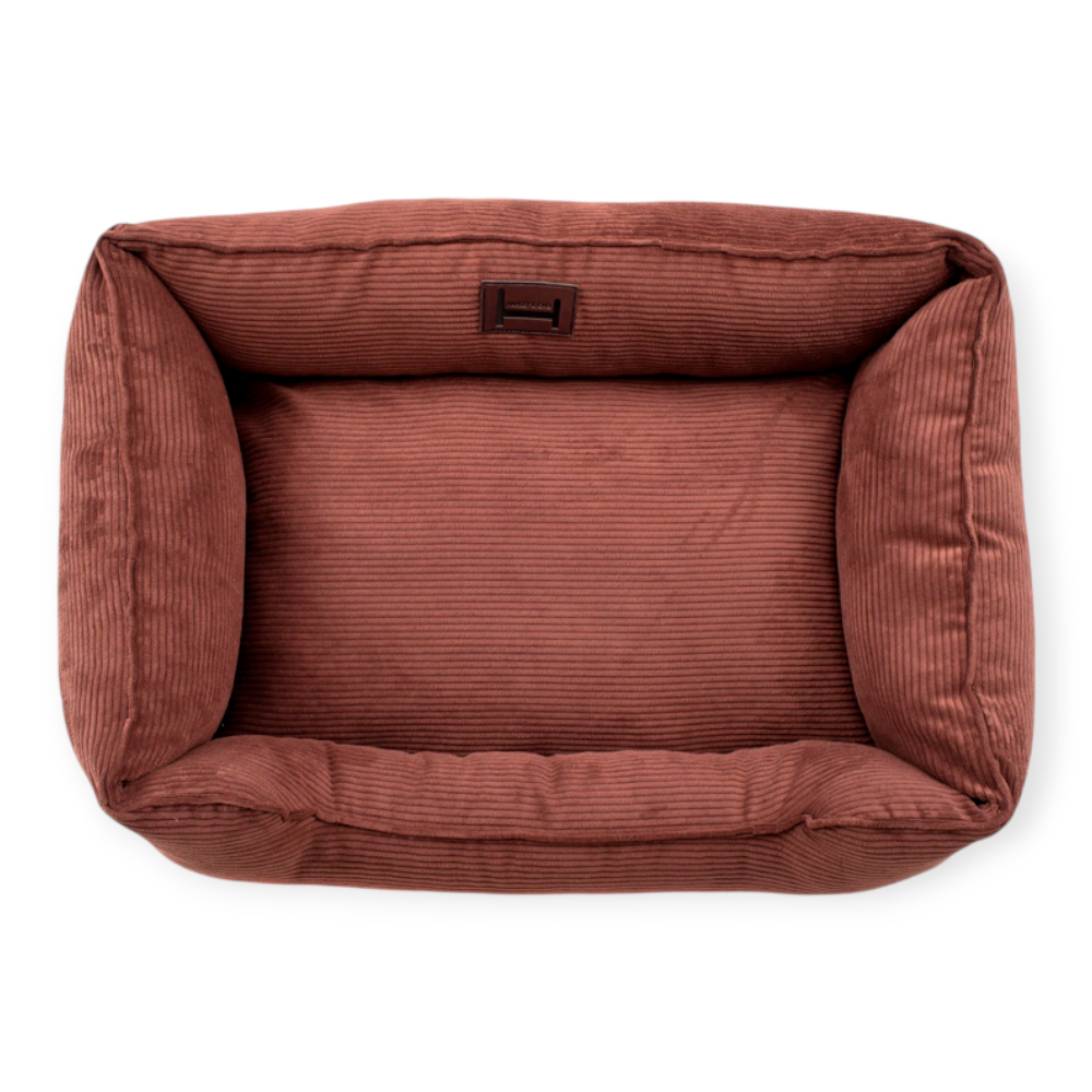 Harley & Cho Dreamer Velvet Brown вельветовий лежак для собак, коричневий - XL