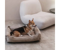 Harley & Cho Dreamer Velvet Cacao вельветовий лежак для собак та котів, бежевий - S