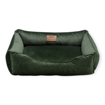 Harley & Cho Dreamer Velour Green велюровий лежак для собак та котів, зелений - S