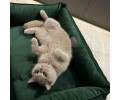 Harley & Cho Dreamer Velour Green велюровий лежак для собак та котів, зелений - S