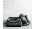 Harley & Cho Dreamer Velour Green велюровий лежак для собак, зелений - L