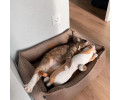 Harley & Cho Dreamer Velour Beige велюровий лежак для собак та котів, бежевий - S