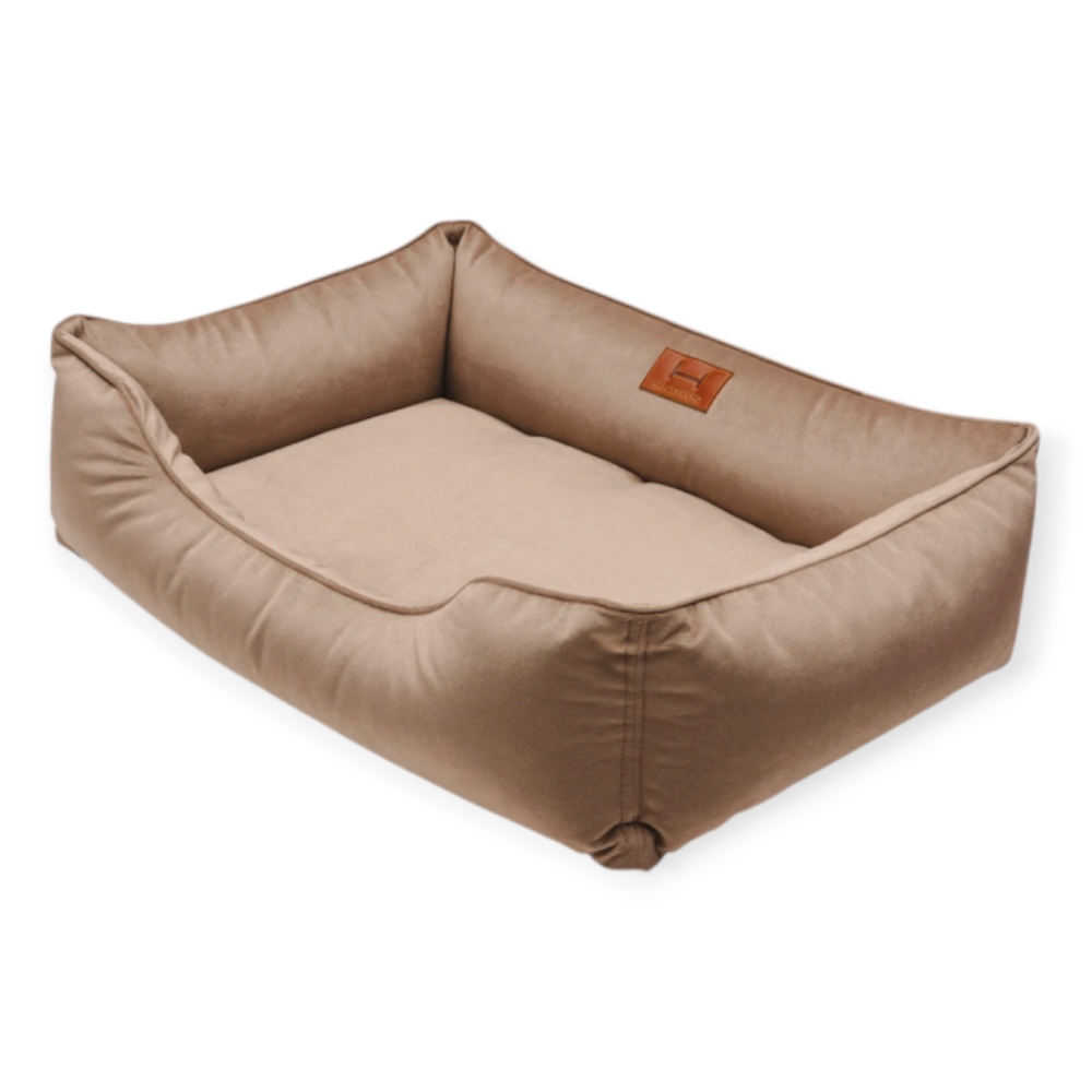Harley & Cho Dreamer Velour Beige велюровий лежак для собак, бежевий - L