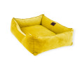 Harley & Cho Dreamer Velvet Yellow вельветовий лежак для собак, жовтий - L