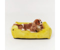 Harley & Cho Dreamer Velvet Yellow вельветовий лежак для собак та котів, жовтий - S