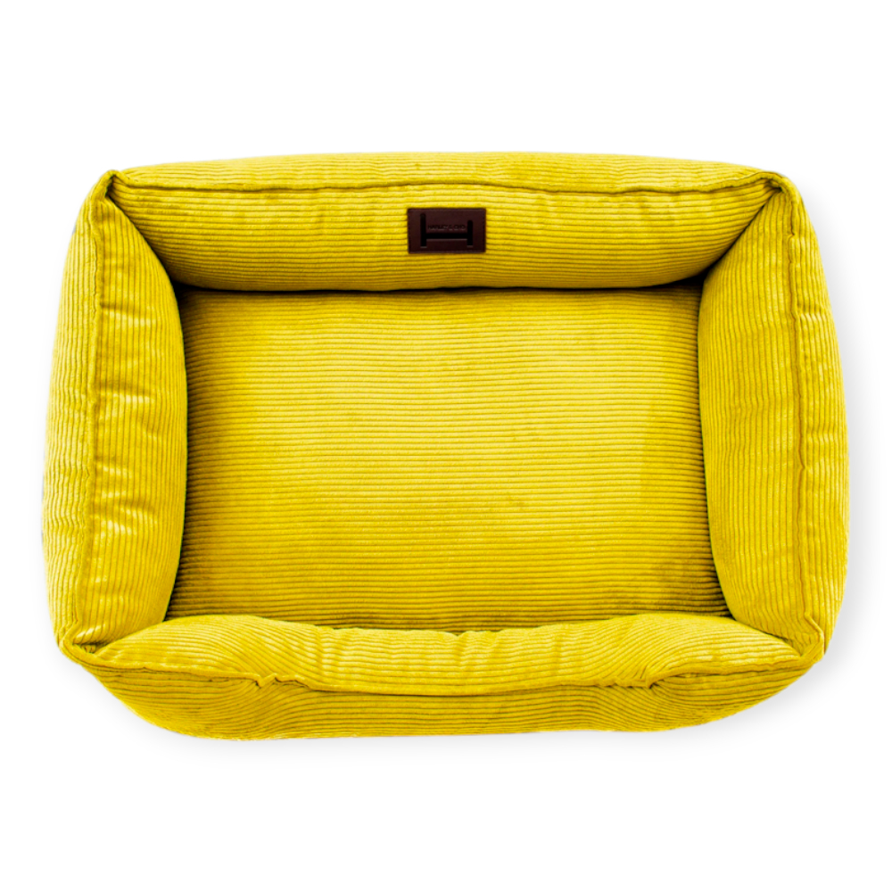 Harley & Cho Dreamer Velvet Yellow вельветовий лежак для собак, жовтий - XXL
