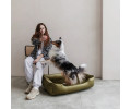 Harley & Cho Dreamer Velour Olive велюровий лежак для собак, оливковий - L