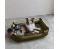 Harley & Cho Dreamer Velour Olive велюровий лежак для собак, оливковий - L