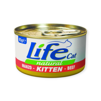 LifeCat Le Ricette вологий корм для кошенят, з яловичиною - 85 г