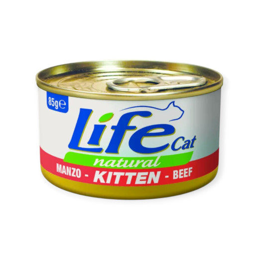 LifeCat Le Ricette вологий корм для кошенят, з яловичиною - 85 г