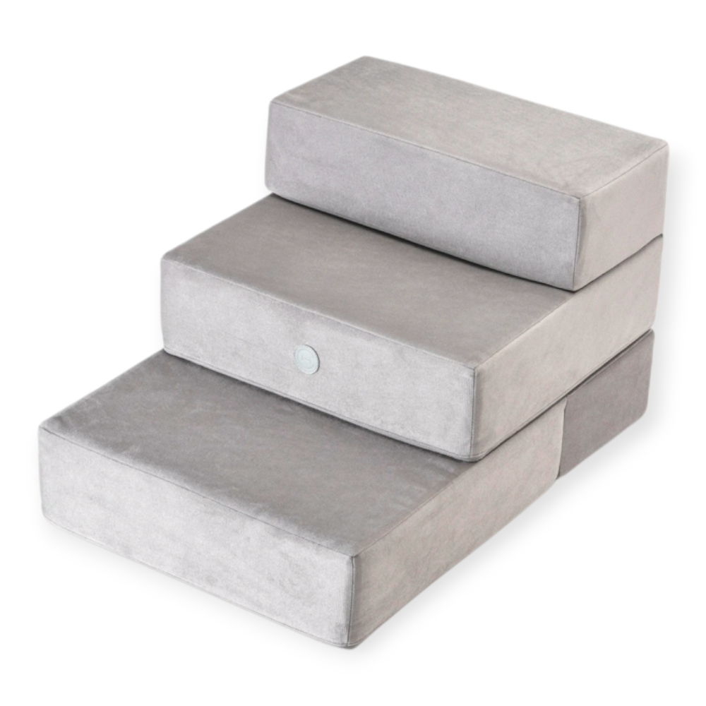 Harley & Cho Tetris Double Velour Gray велюрові сходинки для собак, сірий - 36 х 22 см