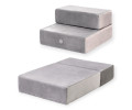 Harley & Cho Tetris Double Velour Gray велюрові сходинки для собак, сірий - 36 х 22 см