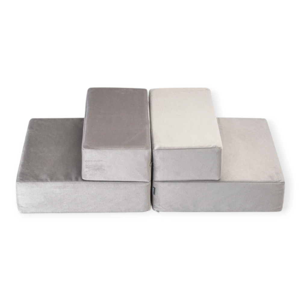 Harley & Cho Tetris Double Velour Gray велюрові сходинки для собак, сірий - 36 х 22 см