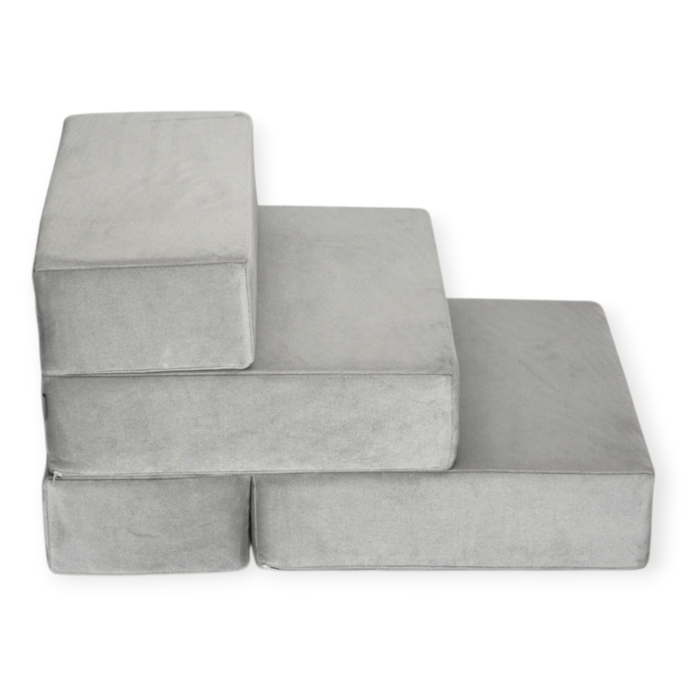 Harley & Cho Tetris Double Velour Gray велюрові сходинки для собак, сірий - 36 х 22 см