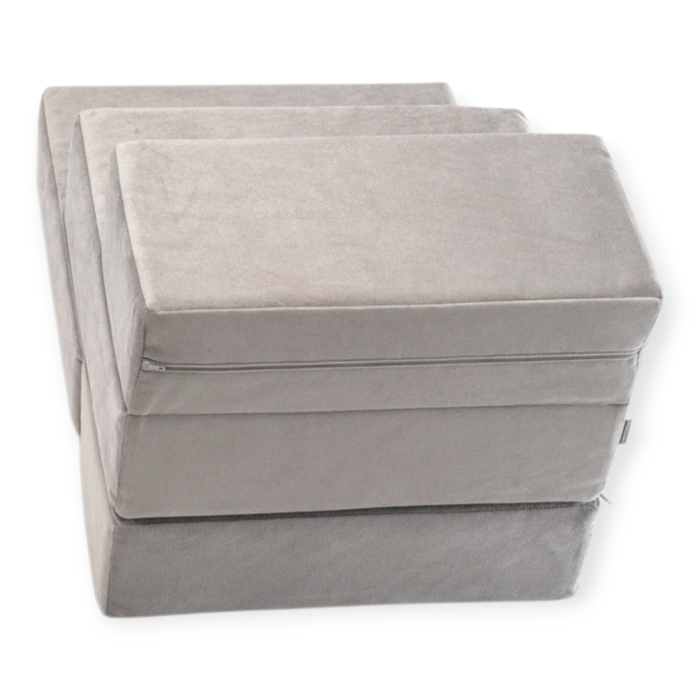 Harley & Cho Tetris Double Velour Gray велюрові сходинки для собак, сірий - 36 х 22 см